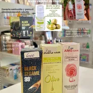 Aceites capilar , gorros de satén , peine para rizos ,cepillo masajeador capilar , atomizador, mascarillas, cápsulas - Img 55829209