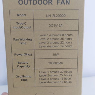 Ventilador F6 recargable 20000 mah - Img 122187970