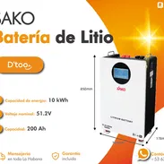 🔅Batería SAKO-10 kWh-energía de respaldo-para apagones🔅 - Img 57707508