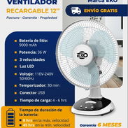 Ventilador recargable de mesa EKO - Img 55840104