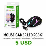 Mouse Gamer LED RGB USB con Cable - Img 55550118