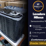 Lavadora semiautomática 7 Kg Milexus - Img 55045088