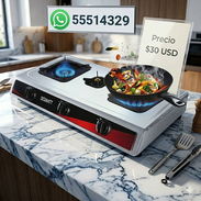 COCINA DE GAS DE MESA DESMATT, 3 QUEMADORES, ENTREGA DE FACTURA PARA SU GARANTÍA. VARIEDAD DE ELECTRODOMÉSTICOS - Img 56416533