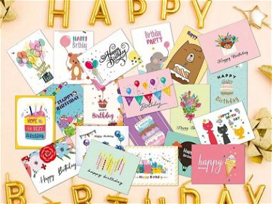 Tarjetas de cumpleaños con sobres y pegatina - Img main-image-45690229