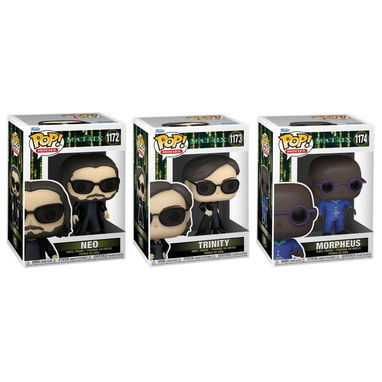 Funko Pop! de la Matrix 4 (Neo, Trinity y Morpheus) - 7/7