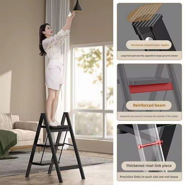 📞53884600.🎇 Escalera Plegable de Acero al Carbono🎇 Mensajería disponible.🚴 - Img 119319488