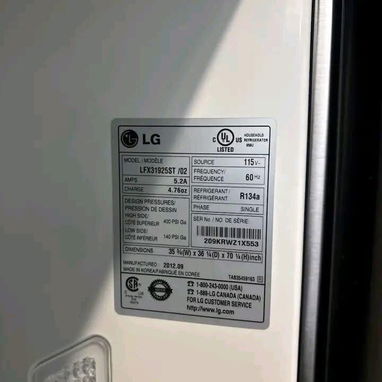 warranty! LG Stainless Steel 3-Door French Door Refrigerator (Ultra Capacity) send a direct massage   Selling stainless - 2/3