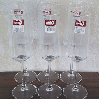 SET DE 6 COPAS DE CHAMPAÑA, SIDRA, Y VINO ESPUMOSO - 2/3