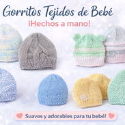 Gorros tejidos para bebé - Img 53892360