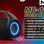 Bocina portátil MICA MC 1906 (Estilo Boombox - Img 57518122