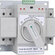 Interruptor De Transferencia Automática (ATS) Dual 2P 63A 110V Automático Y Manual Con Carcasa Metálica. - Img 54775798