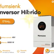 🔅Inversor Solar Híbrido Humsienk 8kW 48V 110/120V Dual MPPT🔅 - Img 57551208
