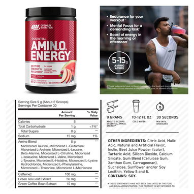 Amino energy 30 servicios, pomo sellados varios sabores - Img 74245253