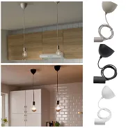 Lámparas en blanco, negro, gris y beige para techos - Img 45829541