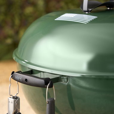 🔥 BBQ/ASADOR WEBER ORIGINAL KETTLE 22” CARBÓN VERDE 56 CM ONE-TOUCH – ENVÍO DISPONIBLE + GARANTÍA - 5/8