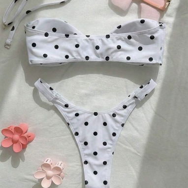 Bikini blanco de lunares - Img 123275110