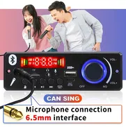 MP3 con Amplificador 80W por canal (160W). USB, Radio, MicroSD, Bluetooth 5.0. Reproductor para carro, moto, triciclo!!! - Img 45835763