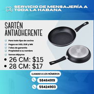 🍳 SARTÉN ANTIADHERENTE NEGRO 26 cm — 15 USD 28 cm — 17 USD - Img 56632164