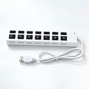 Hub USB 3.0 – 7 Puertos con Switch (Blanco) - Img 57532904