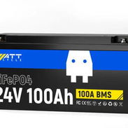 WattCycle Batería LiFePO4 24V 100Ah, 2560Wh, BMS 100A - Img 57004729
