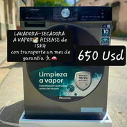 Lavadora Secadora Hisense 15 kg  Al Vapor - Img 54611075