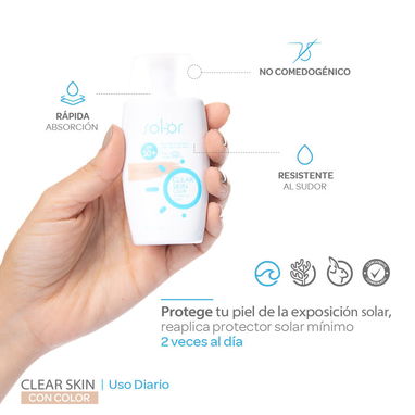 Solor Clear Skin Color 50 mL SPF 50+ - Img 116411441