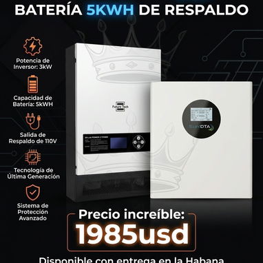 Kit de Inversor y Batería LiFePO4 para sistemas solares y sistemas de respaldo energético / Kit Solar - 2/2