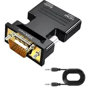 Adaptador HDMI a VGA, convertidor de audio y video HD 1080P con conector de 0.138 in - Img 55799433