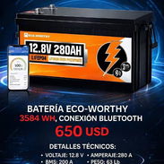 Batería Eco-Worthy 12.8V, 280Ah 🔋 Em $650 - Img 56480081
