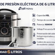 Olla de presión eléctrica ALL NOVU de 6 litros y 90 minutos con caldero de acero inoxidable - Img 51377808