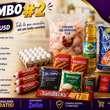 Combos de comida de 50 a 120 usd mensjaeria para toda la habana - Img 125965705