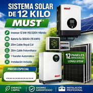 Sistemas solares de 12 kw con baterías de 30kw con instalación incluida - Img 56169916