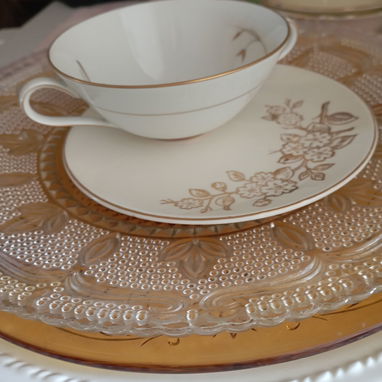 juego de copas, platos, bandejas, Taza con plato - Img 113284745