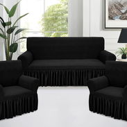 🛋️ Forro de Sofá 3+1+1 COLOR 🖤❤️🩶 - Img 53393655
