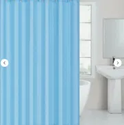 Cortinas para ducha, resistentes al moho, colores carmelita, blanco y azul disponibles!! - Img 49884026