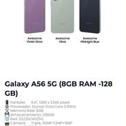 Samsung a56 sellado 📦DUAL SIM - Img 57295535