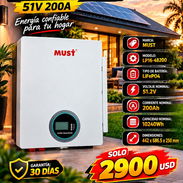 🔋 10 KWH 🔋 BATERÍA MUST 10KWh 51V 200A. TENEMOS MENSAJERÍA CON FACTURA Y GARANTÍA. 📲 54833699 - Img 57315859