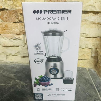 Licuadoras con jarra de cristal y molino 600w Premier - Img 103559521