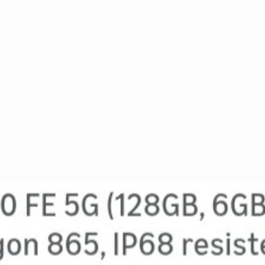 MÓVIL SAMSUNG GALAXI S20 Fe 5G - 10/10