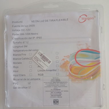 Cintas de neon sin transform, blanco calido 17 usd. Cintas con transform 14usd. Transformador 12V 2A $8usd - Img 121529667