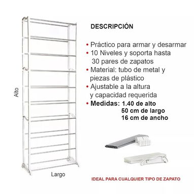 Zapatera de 10 niveles (cv) - 3/3
