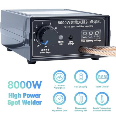 Soldador de batería de puntos a puntos 8000 watts con pedal 110$ y 5000w 90$ 📞 55106915 - Img 125764797