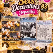 Set decorativos para que armes tu cumpleaños, fiesta o celebración como un profesional. Más de 83 piezas. 💰6800 cup - Img 57764097