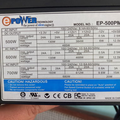 Fuente 500W - Img 127712557