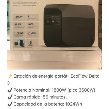 Estaciones de energía EcoFlow de la serie 2, 3, delta pro y delta pro 3. NUEVO. ENTREGA INMEDIATA - Img 121832410