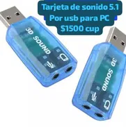 Tarjeta de sonido 5.1 por USB para PC - Img 49205114