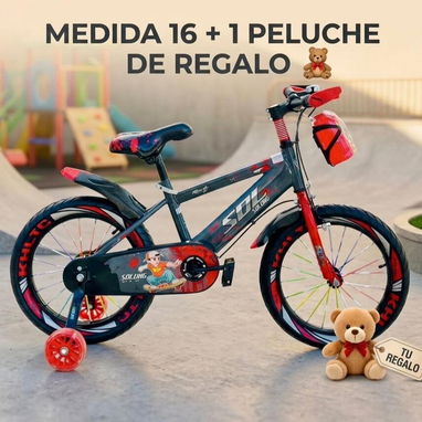 Bicicletas. Medida 16. Peluche de regalo con compra. - Img 123048158