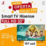 smart tv Hisense de 32 pulgadas FullHD. cubaganga 💯 - Img 55823500