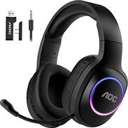 AOC - Auriculares inalámbricos para juegos compatibles con PS5/4, Nintendo Switch, PC, auriculares Bluetooth 5.4 y 2.4GH - Img 54310851