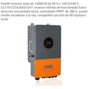 Inversor solar PowMr 12000w 48V / 120V/240V / MPPT 200A - Img 55626873